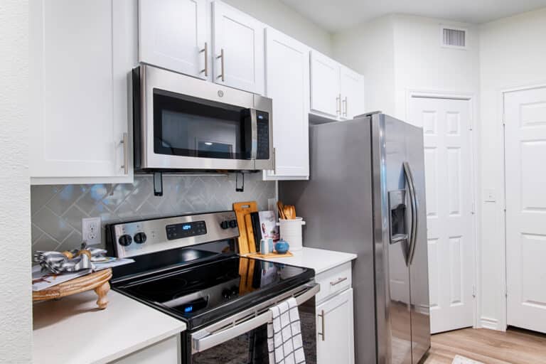 Rendering of the A9 one-bedroom floor plan