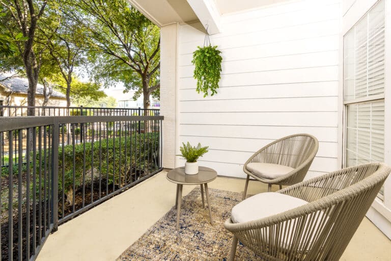 Outdoor community seating area