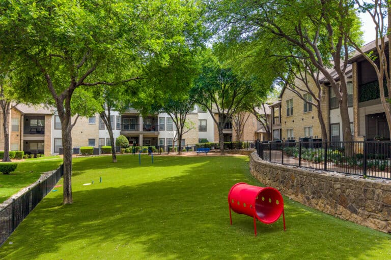Legacy Estates at Frisco Apartments dog park.