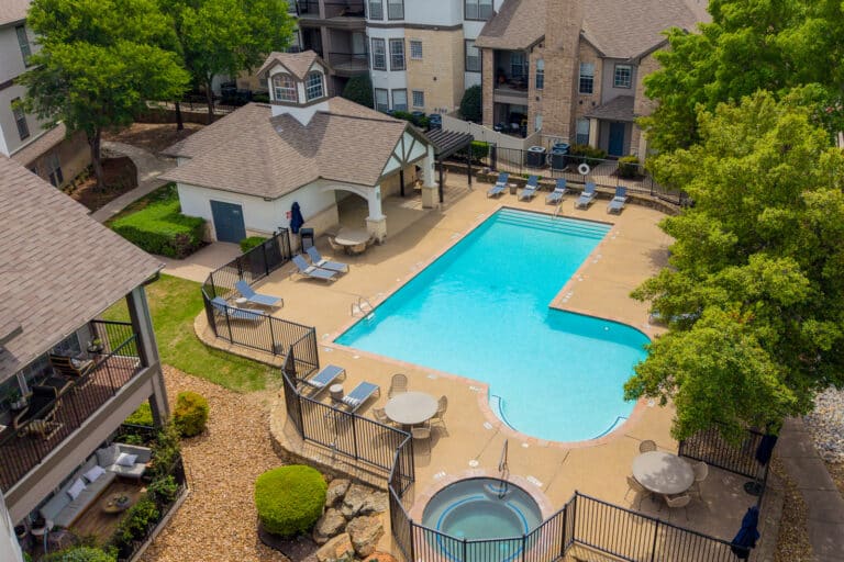 Legacy Estates at Frisco Apartments pool area.